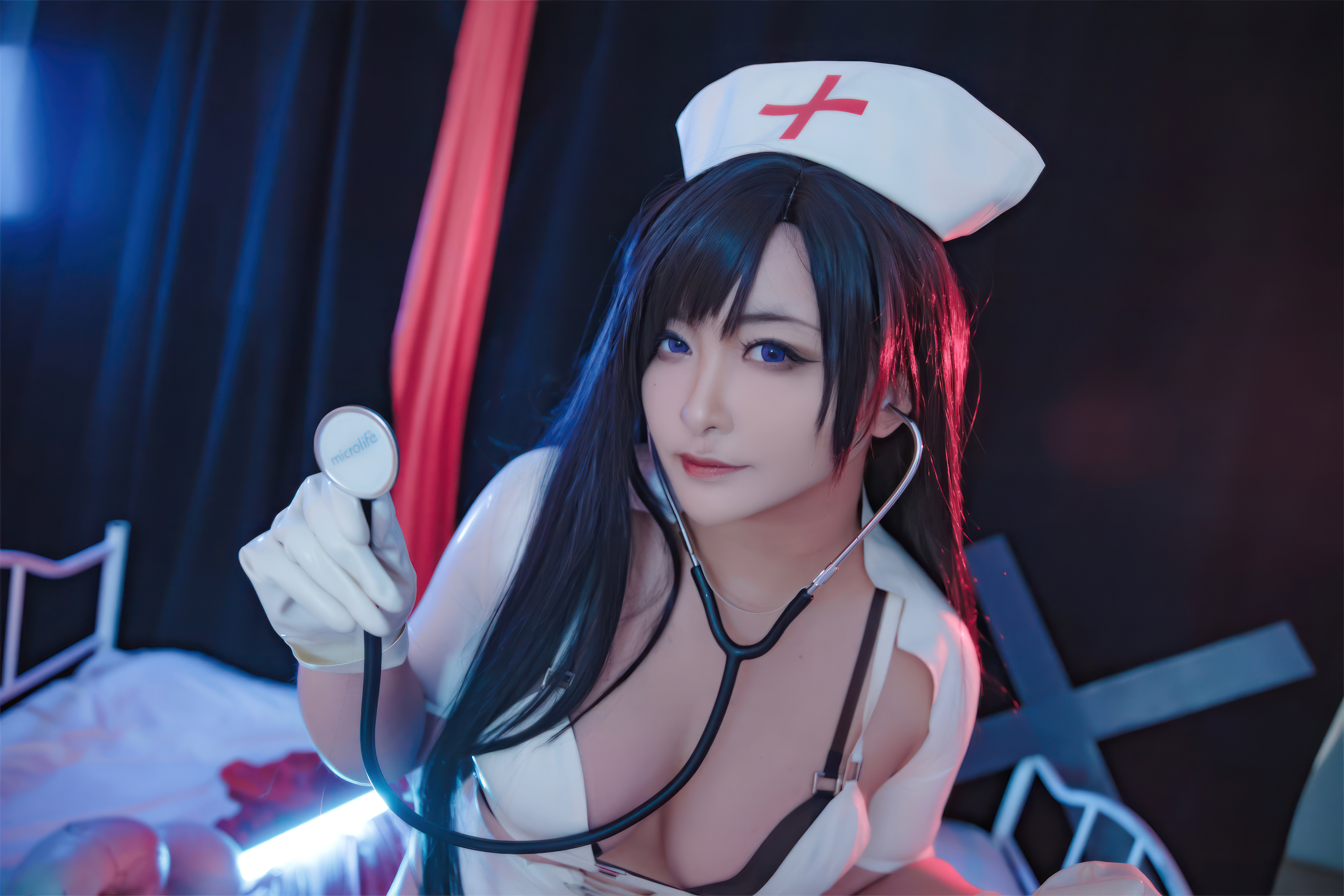 图片[4]-洛璃LoLiSAMA 最终幻想VII 蒂法护士cos图集在线观看共65P